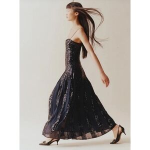 Christopher John Rogers X J.Crew Pleated Dress in Sequins